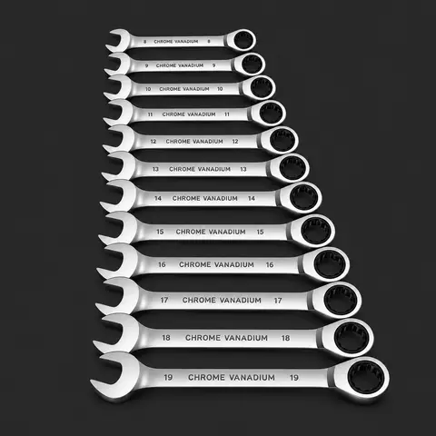 12-Piece Ratcheting Wrench Set